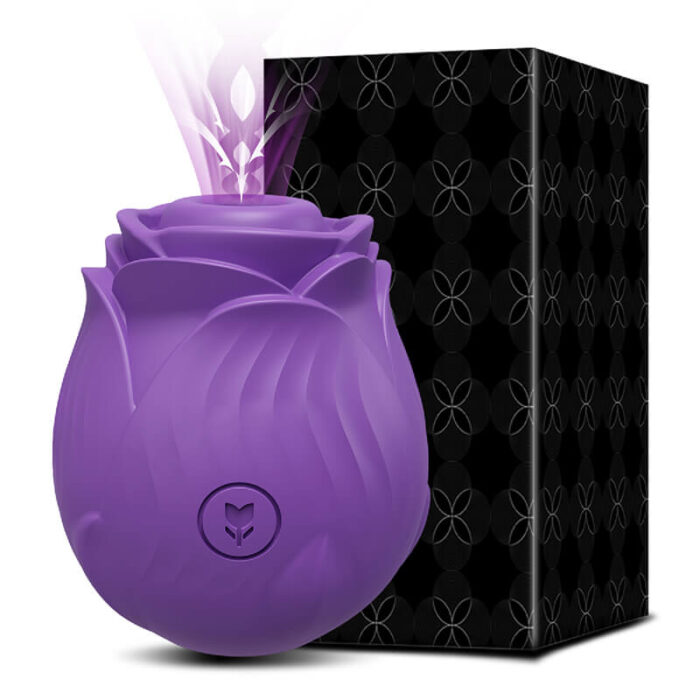 Lovesvibe 10 Powerful Vibration Sucking Rose Vibrator for Women Nipple Clit Sucker G-Spot Massager