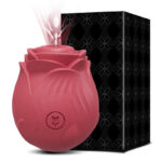 Lovesvibe 10 Powerful Vibration Sucking Rose Vibrator for Women Nipple Clit Sucker G-Spot Massager