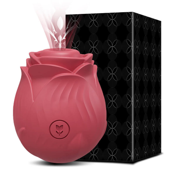 Lovesvibe 10 Powerful Vibration Sucking Rose Vibrator for Women Nipple Clit Sucker G-Spot Massager
