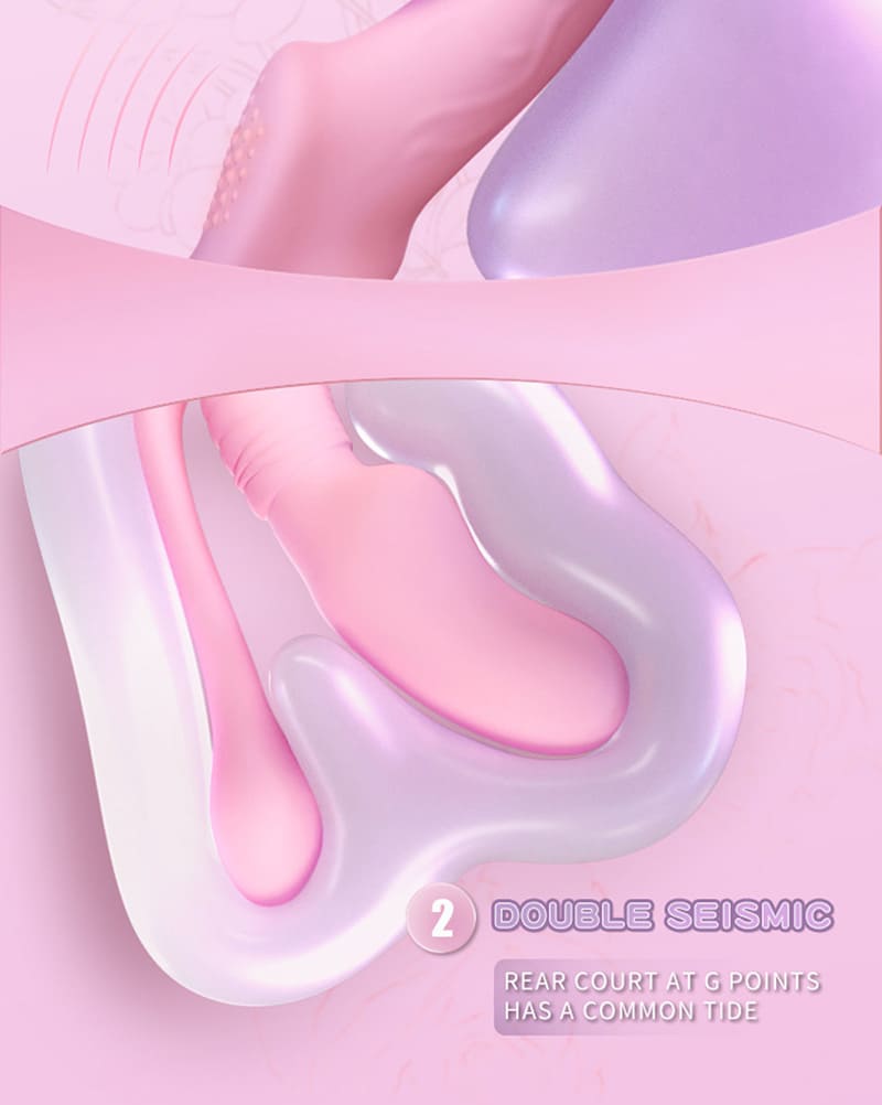 Lovesvibe 10 Vibration 3-Head Strapless Dildo with Remote Control for Lesbian and LGBTQ+ Play