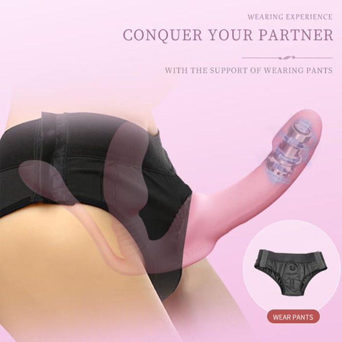 Lovesvibe 10 Vibration 3-Head Strapless Dildo with Remote Control for Lesbian and LGBTQ+ Play