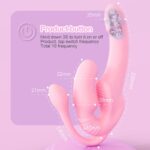 Lovesvibe 10 Vibration 3-Head Strapless Dildo with Remote Control for Lesbian and LGBTQ+ Play