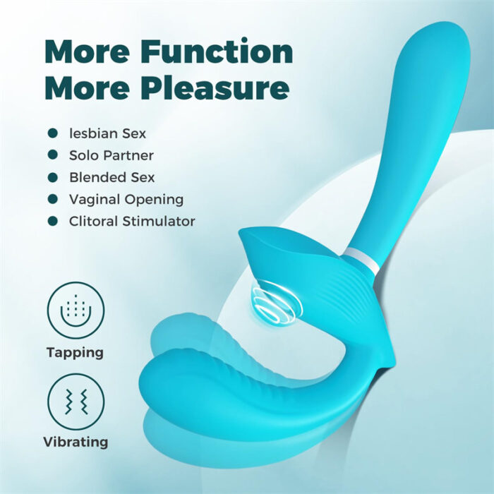 Lovesvibe 10 Vibration 3 Motors Double Ended Dildo G-Spot Dildo for Lesbian Couples