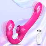 Lovesvibe 10 Vibration 5 Tapping Strapless Dildo Dual-Ended G-Spot Stimulator for Lesbians