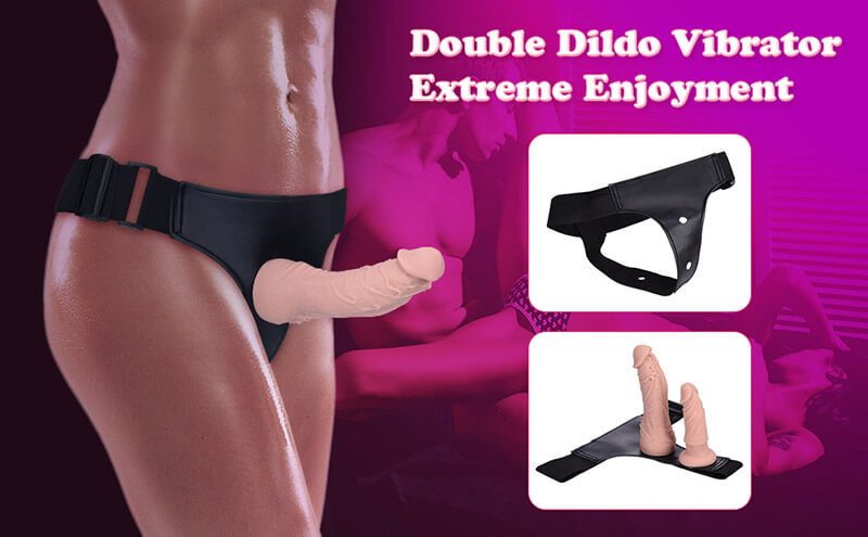 Lovesvibe 10 Vibration Adjustable Strap-On Dildo with Remote Control G-Spot Stimulation