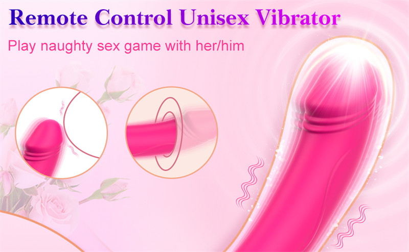 Lovesvibe 10 Vibration Double Ended Dildo with Remote Control, 3 Motors for Women Lesbians