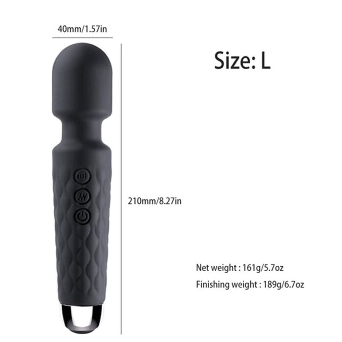 Lovesvibe 10 Vibration Magic Wand Vibrator for Women Clitoris Stimulator G Spot Massager