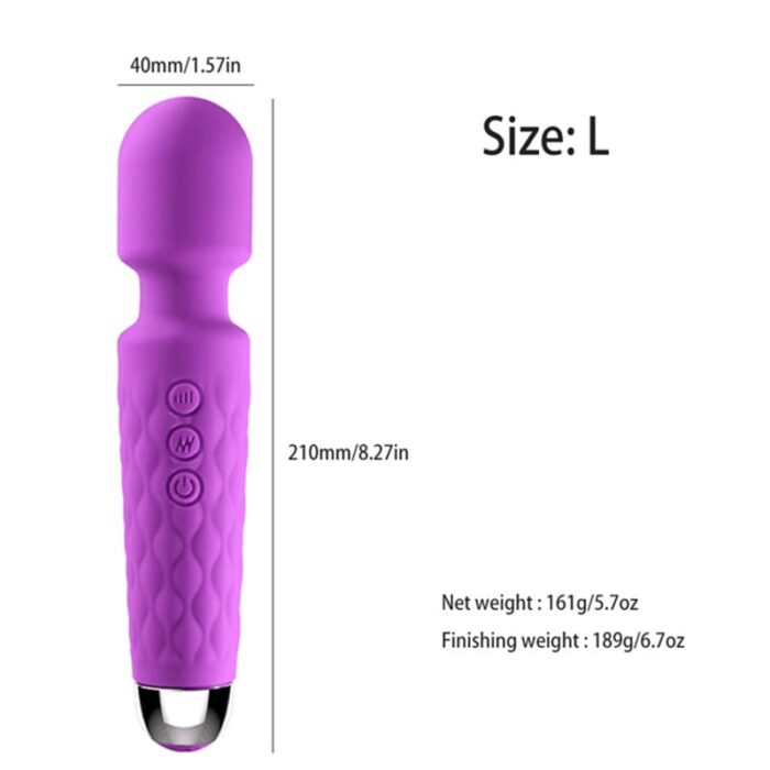 Lovesvibe 10 Vibration Magic Wand Vibrator for Women Clitoris Stimulator G Spot Massager