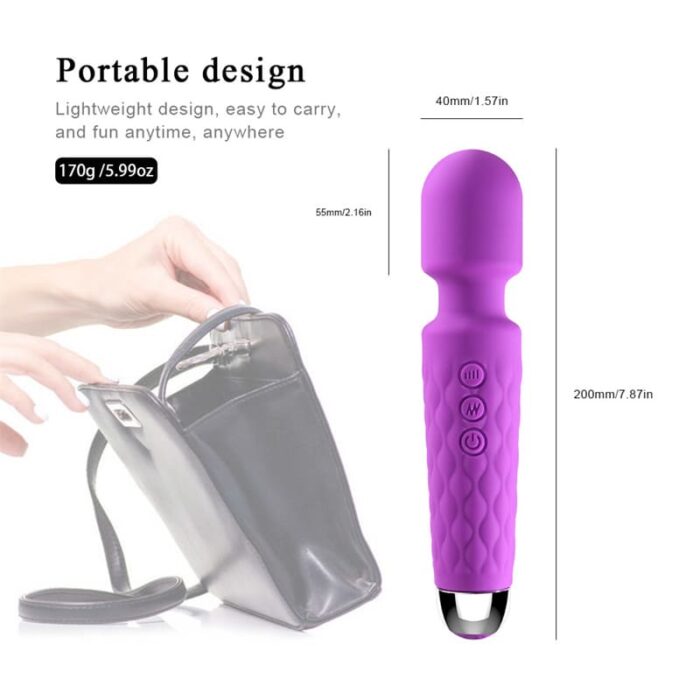 Lovesvibe 10 Vibration Magic Wand Vibrator for Women Clitoris Stimulator G Spot Massager