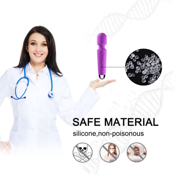 Lovesvibe 10 Vibration Magic Wand Vibrator for Women Clitoris Stimulator G Spot Massager
