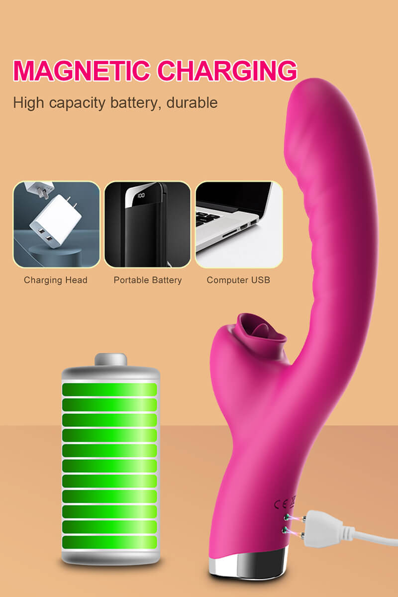 Lovesvibe 10 Vibration Nipple Toy Tongue Licking Women G Spot Clitoral Stimulator