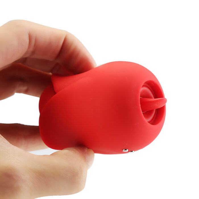 Lovesvibe 10 Vibration Sucking Rose Vibrator with Tongue Licking Clit Sucker Stimulation