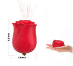 Lovesvibe 10 Vibration Sucking Rose Vibrator with Tongue Licking Clit Sucker Stimulation
