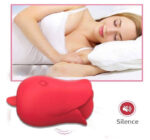 Lovesvibe 10 Vibration Sucking Rose Vibrator with Tongue Licking Clit Sucker Stimulation