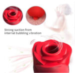 Lovesvibe 10 Vibration Sucking Rose Vibrator with Tongue Licking Clit Sucker Stimulation