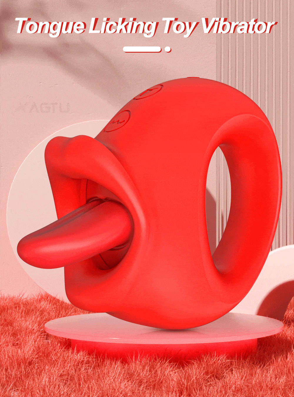 Lovesvibe 10 Vibration Tongue Licking Nipple Toy for Women Masturbation