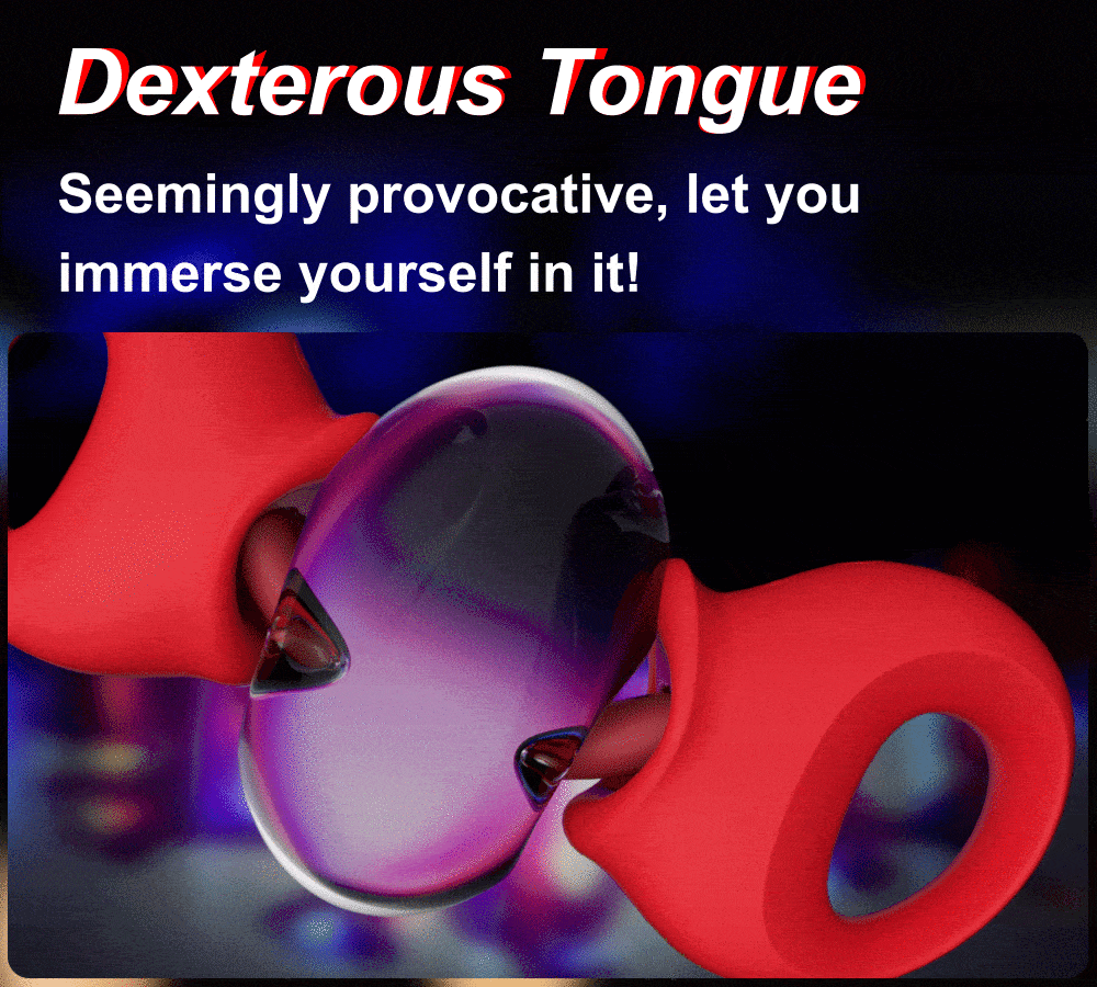 Lovesvibe 10 Vibration Tongue Licking Nipple Toy for Women Masturbation