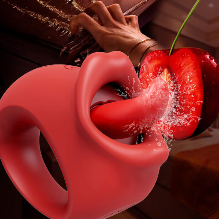 Lovesvibe 10 Vibration Tongue Licking Nipple Toy for Women Masturbation