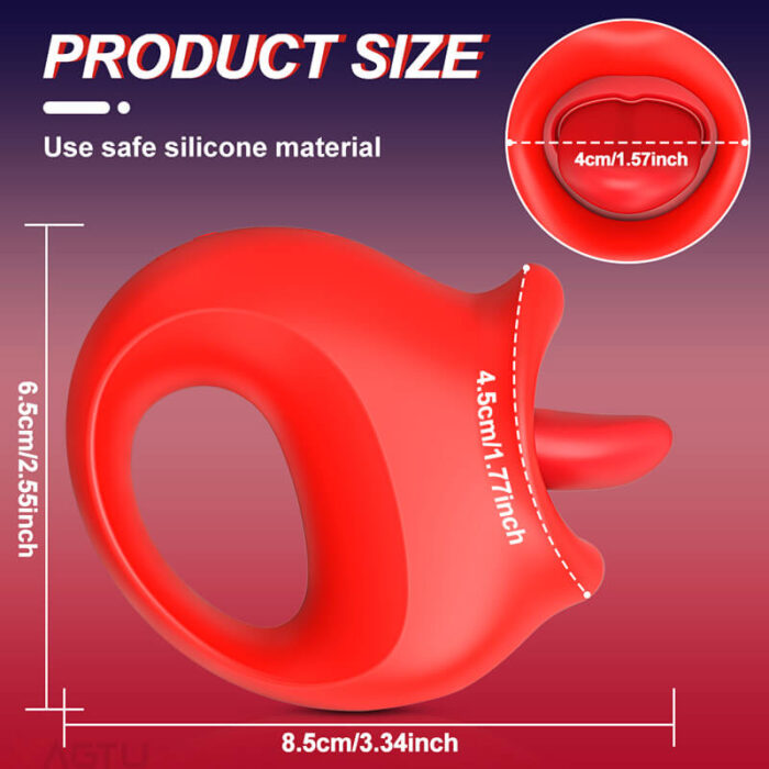 Lovesvibe 10 Vibration Tongue Licking Nipple Toy for Women Masturbation