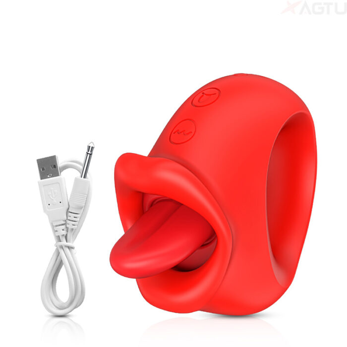 Lovesvibe 10 Vibration Tongue Licking Nipple Toy for Women Masturbation
