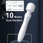 Lovesvibe 10 Vibrations Dual Motor Magic Wand Vibrator for Woman Clitoris Stimulation