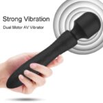 Lovesvibe 10 Vibrations Dual Motor Magic Wand Vibrator for Woman Clitoris Stimulation