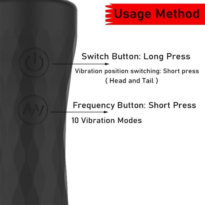 Lovesvibe 10 Vibrations Dual Motor Magic Wand Vibrator for Woman Clitoris Stimulation