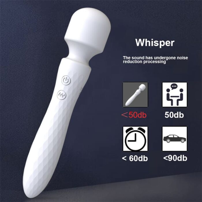 Lovesvibe 10 Vibrations Dual Motor Magic Wand Vibrator for Woman Clitoris Stimulation