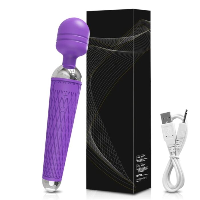 Lovesvibe 20 Powerful Vibration Magic Wand Vibrator Av Magic Wand for G-Spot Massage