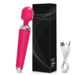 Lovesvibe 20 Powerful Vibration Magic Wand Vibrator Av Magic Wand for G-Spot Massage