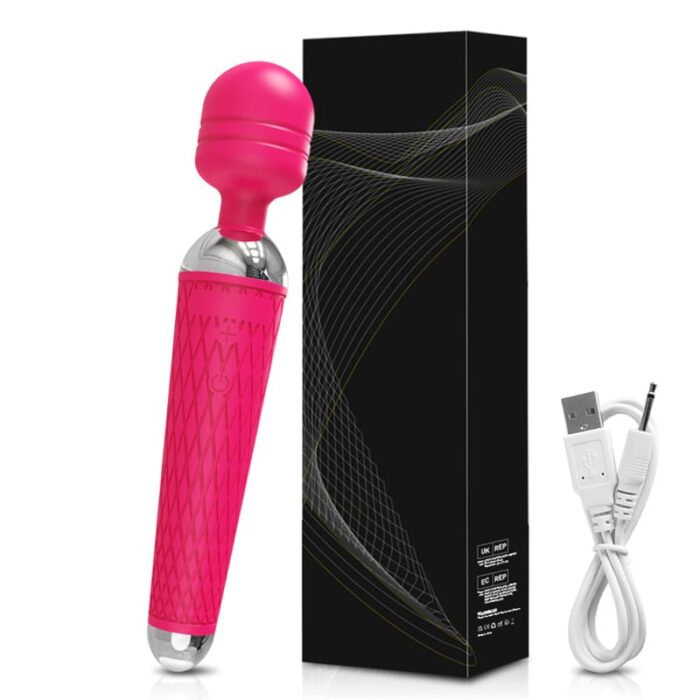 Lovesvibe 20 Powerful Vibration Magic Wand Vibrator Av Magic Wand for G-Spot Massage