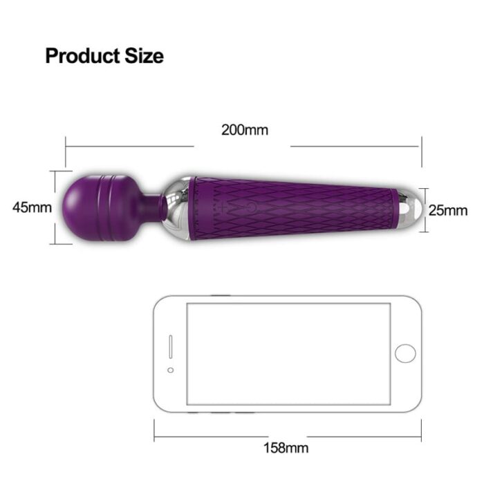 Lovesvibe 20 Powerful Vibration Magic Wand Vibrator Av Magic Wand for G-Spot Massage
