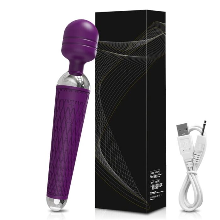 Lovesvibe 20 Powerful Vibration Magic Wand Vibrator Av Magic Wand for G-Spot Massage