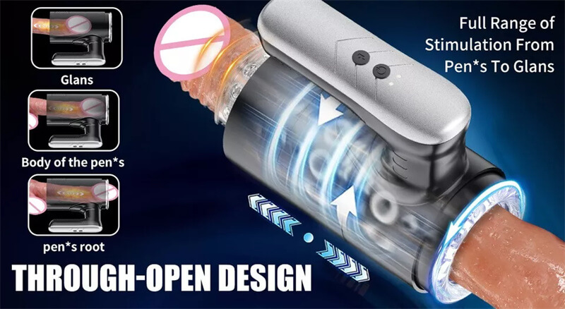 Lovesvibe 5 Vibration Thrusting Automatic Male Masturbator Stroker for Penis Training
