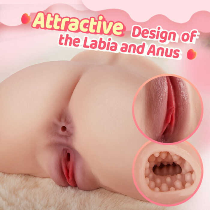 Lovesvibe 7 Frequencies 3 Speeds Life Size Realistic Female Big Ass & Pussy - 4.9LB