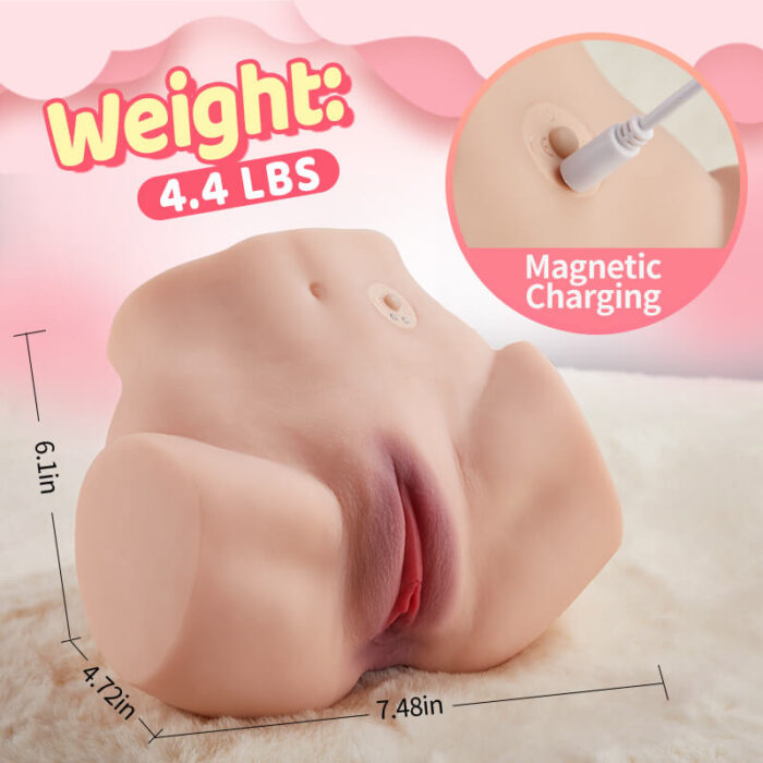 Lovesvibe 7 Frequencies 3 Speeds Life Size Realistic Female Big Ass & Pussy - 4.9LB
