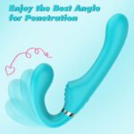 Lovesvibe 7 Vibration Strapless Dildo Double Ended Wearable G-Spot Dildo for Lesbian