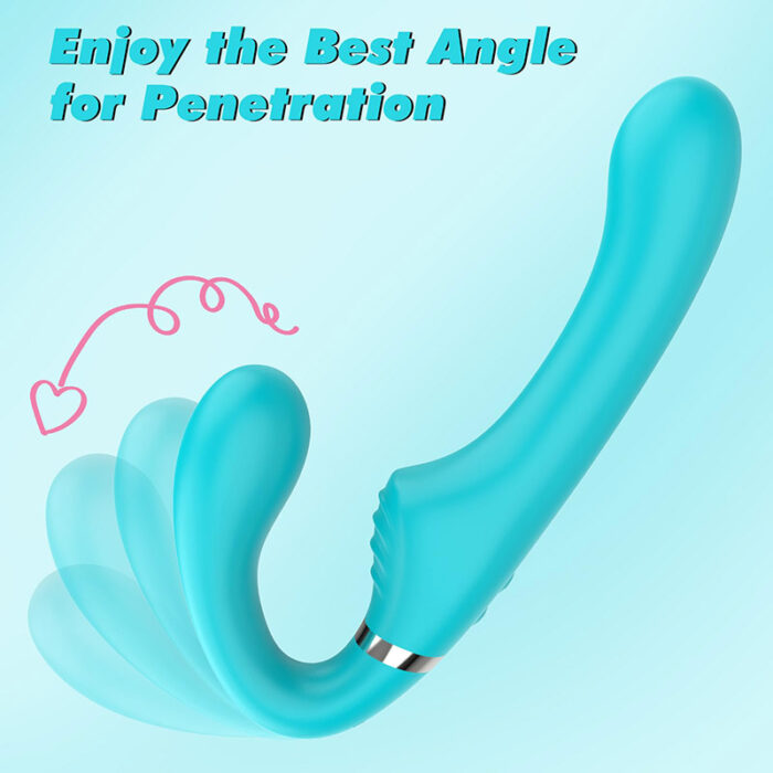 Lovesvibe 7 Vibration Strapless Dildo Double Ended Wearable G-Spot Dildo for Lesbian