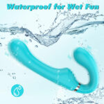 Lovesvibe 7 Vibration Strapless Dildo Double Ended Wearable G-Spot Dildo for Lesbian