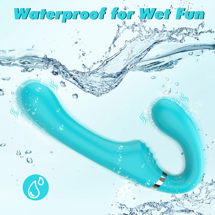 Lovesvibe 7 Vibration Strapless Dildo Double Ended Wearable G-Spot Dildo for Lesbian
