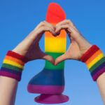 Lovesvibe 8'' Liquid Silicone Rainbow Dildo with Extreme Suction for Vaginal & Anal Sex