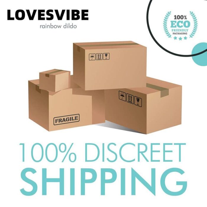 Lovesvibe 8'' Liquid Silicone Rainbow Dildo with Extreme Suction for Vaginal & Anal Sex