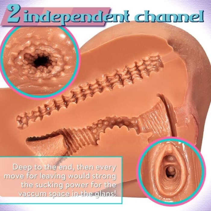 Lovesvibe 4.3LB Brown Life Sized Sex Doll Big Butt Sexy Female Realistic Ass