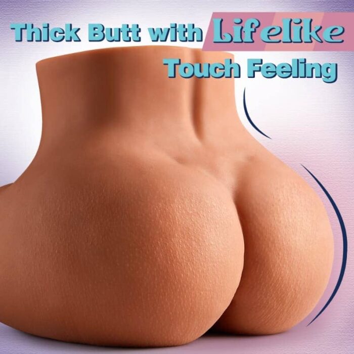 Lovesvibe 4.3LB Brown Life Sized Sex Doll Big Butt Sexy Female Realistic Ass