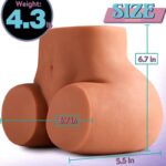 Lovesvibe 4.3LB Brown Life Sized Sex Doll Big Butt Sexy Female Realistic Ass