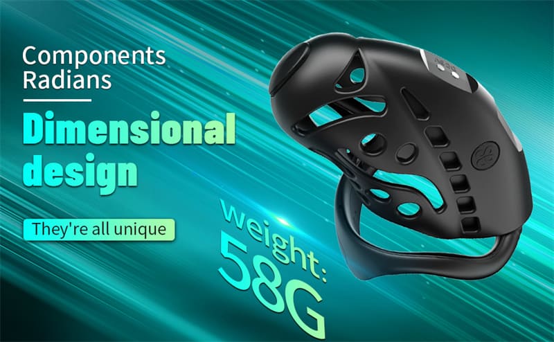 Lovesvibe Chastity Cage Device, 9 Frequency Electric Shock Cock Cage with Remote Control