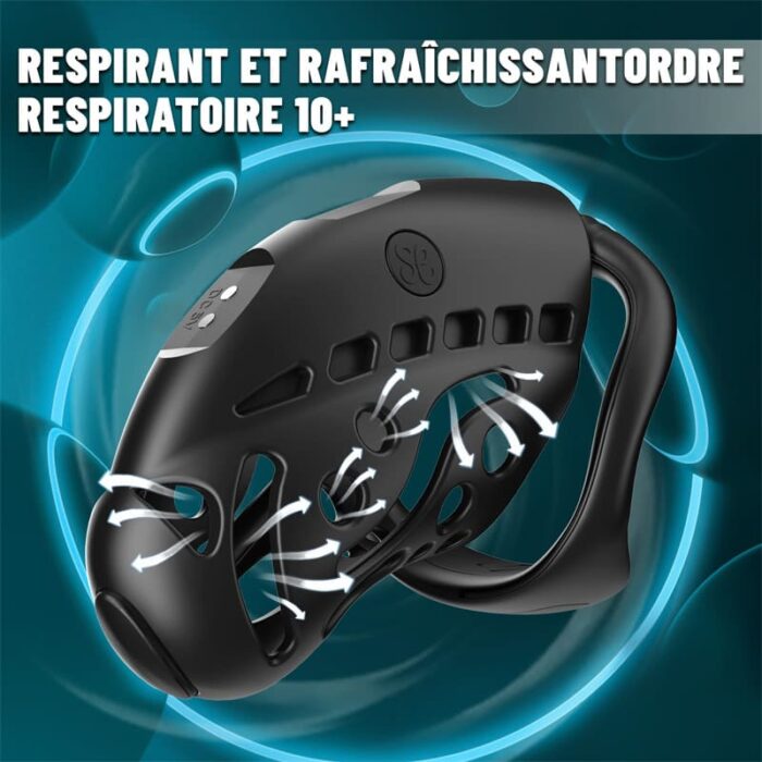 Lovesvibe Chastity Cage Device, 9 Frequency Electric Shock Cock Cage with Remote Control