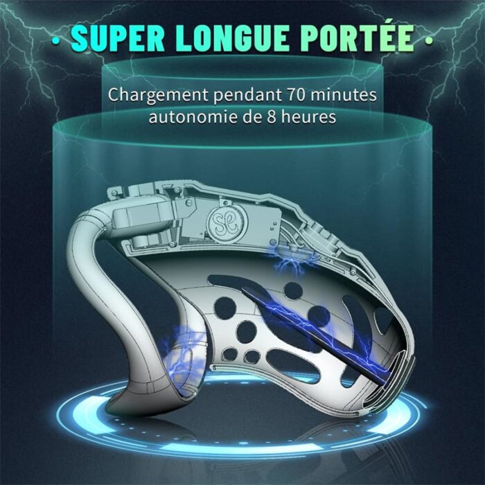 Lovesvibe Chastity Cage Device, 9 Frequency Electric Shock Cock Cage with Remote Control