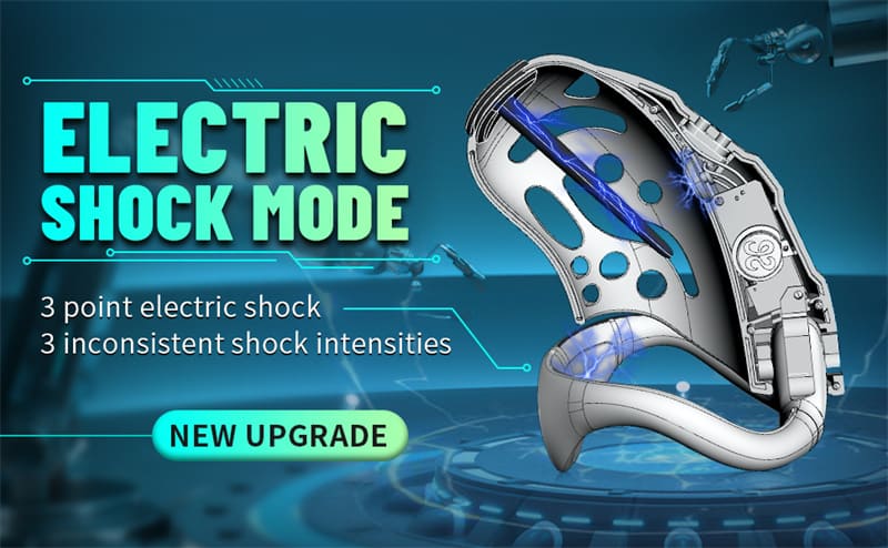Lovesvibe Chastity Cage Device, 9 Frequency Electric Shock Cock Cage with Remote Control