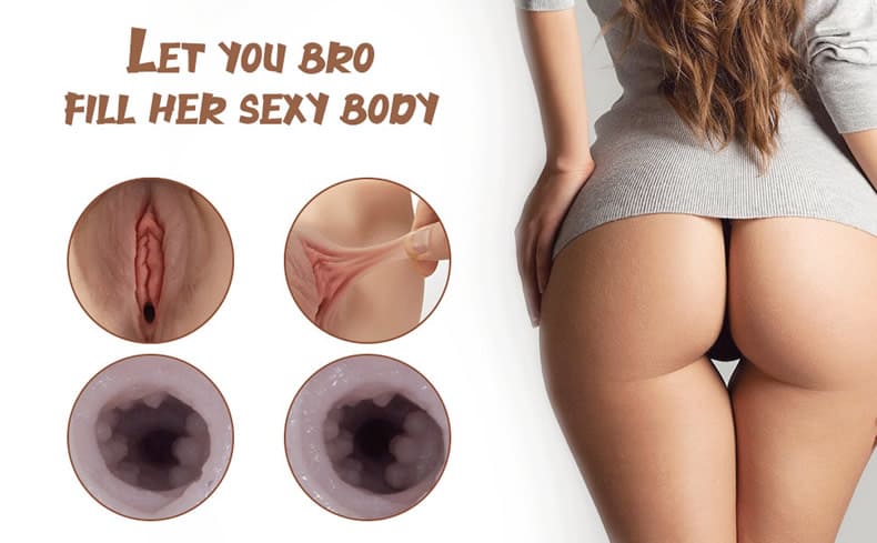 Lovesvibe 6.8LB Double Labia Female Realistic Butt Sexy Sex Doll Masturbator